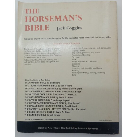 The Horseman's Bible by Jack Coggins – G+ Vintage Horseback Guidebook - Picture 2 of 3